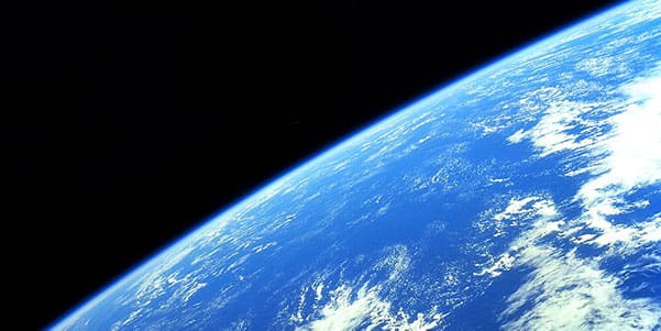 Image of a view of earth from space